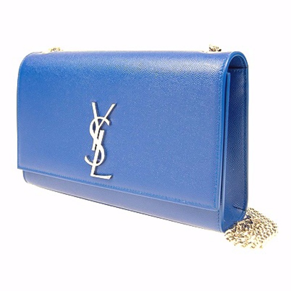 blue ysl purse